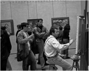 Copie de tableaux au musée d'Orsay